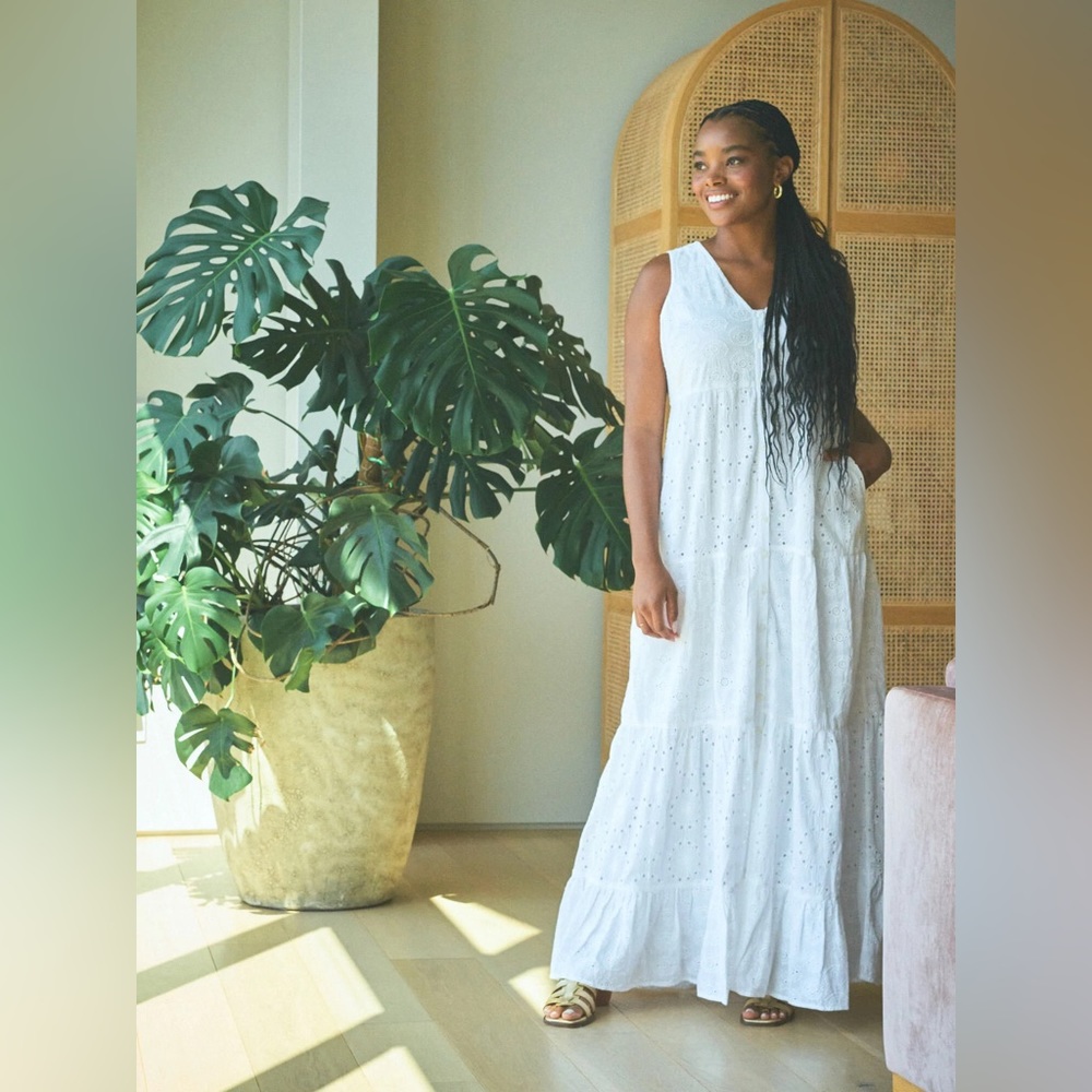 THE ODELLS • OH JOY! x Jess Dress • Size:Small • NWOT • white maxi dress